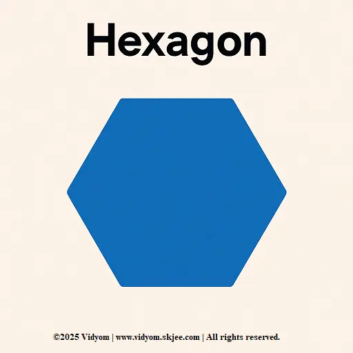 Hexagon 6-sided shape for children