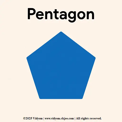 Pentagon 5-sided shape for kids