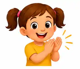 Simon Says commands for kids – child clapping hands