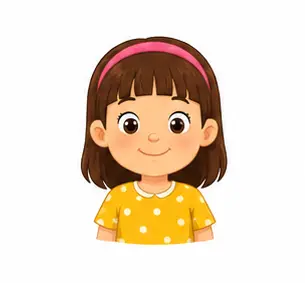 Child closing mouth and staying calm