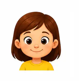 Child opening both eyes and looking forward