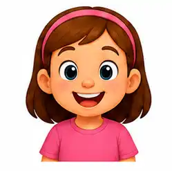 Happy child smiling for a Simon Says activity