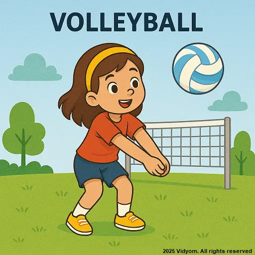 Volleyball – sports for kids with pictures and audio activity card