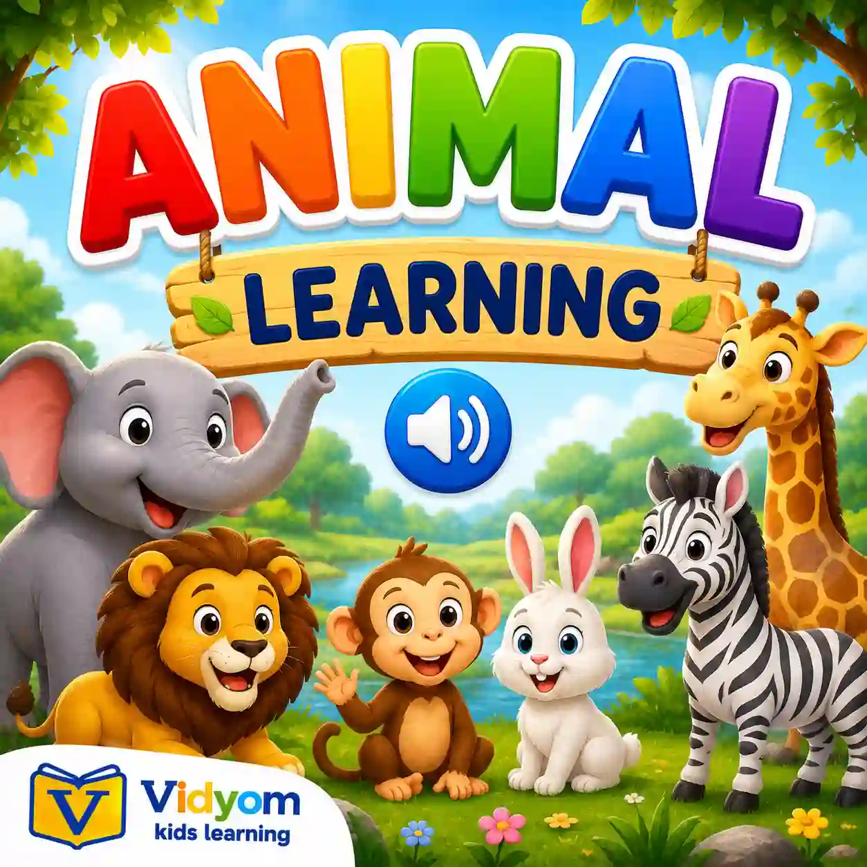 Children learning about mammals birds reptiles fish insects domestic animals and animal sounds