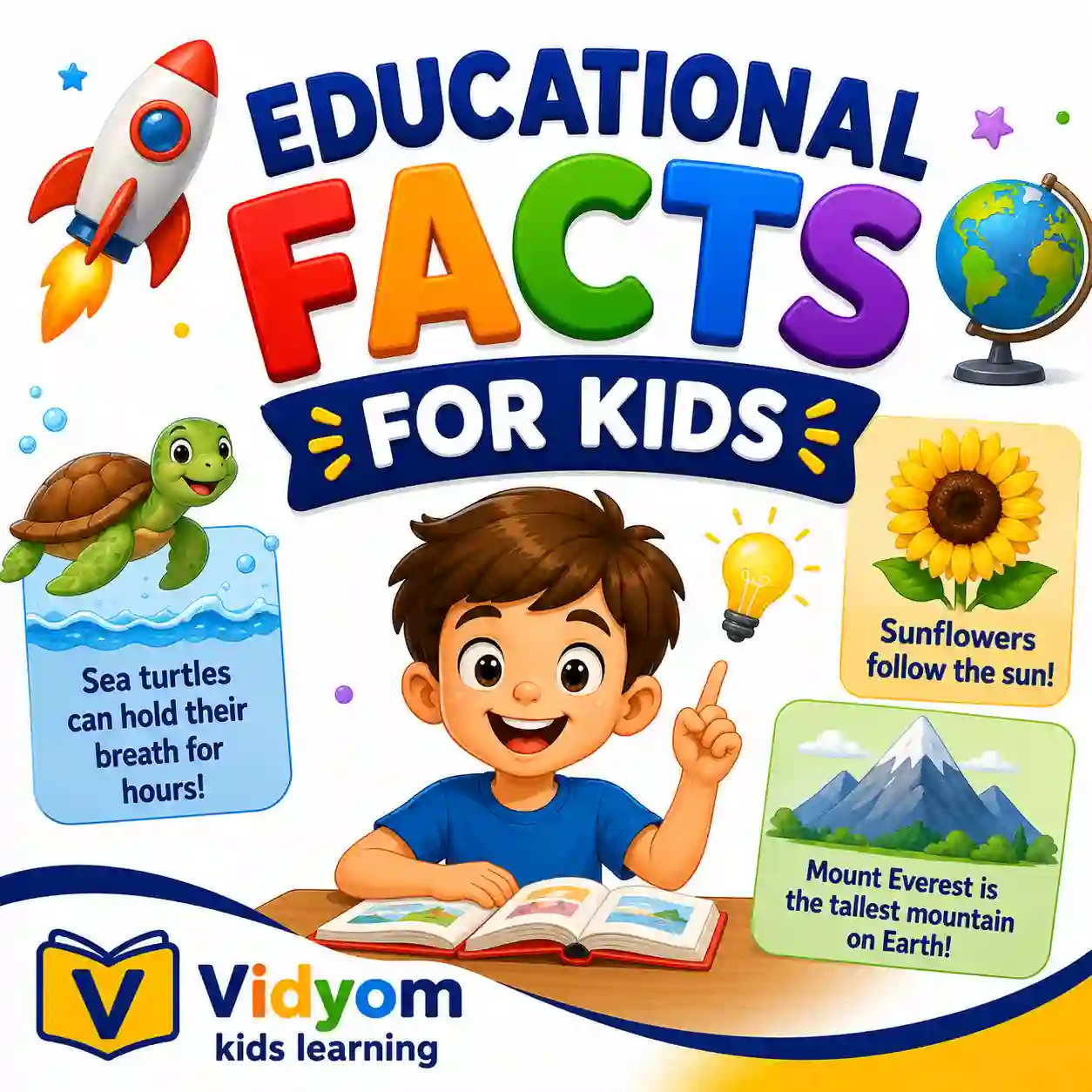 Children learning educational facts about a hippopotamus elephant and cheetah