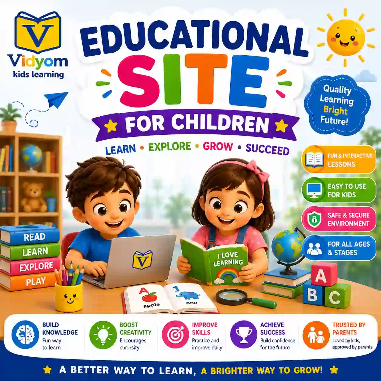 Educational site for children with play based learning phonics teaching guides animals space and nature facts