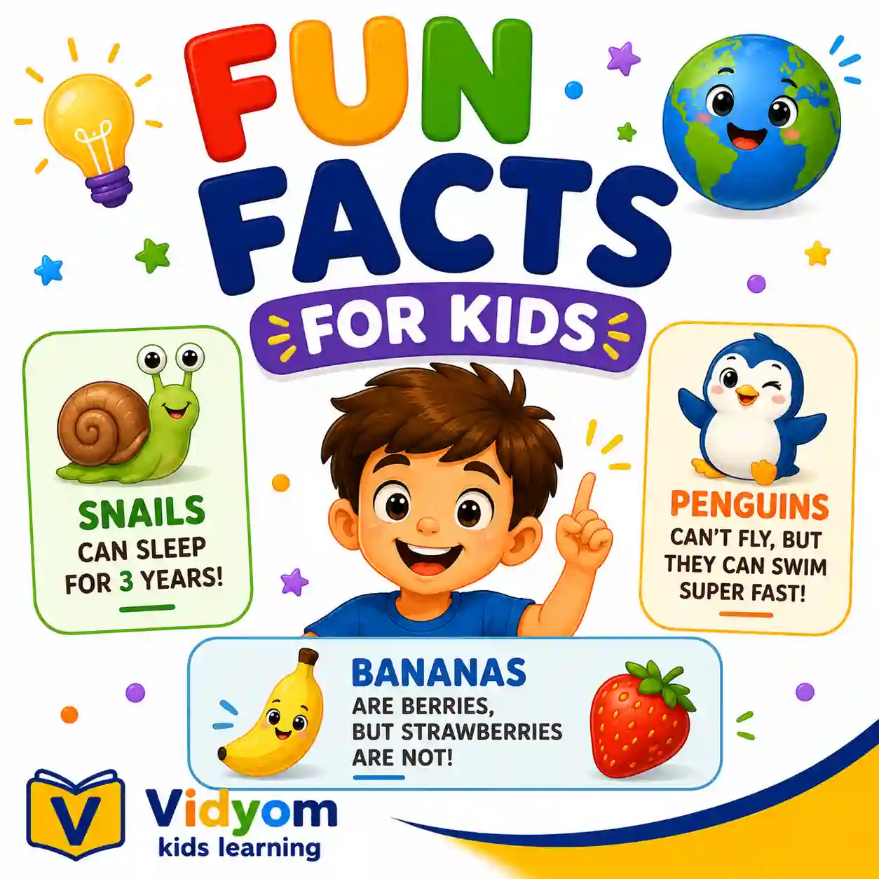 Children learning fun facts about kangaroos penguins and dinosaurs