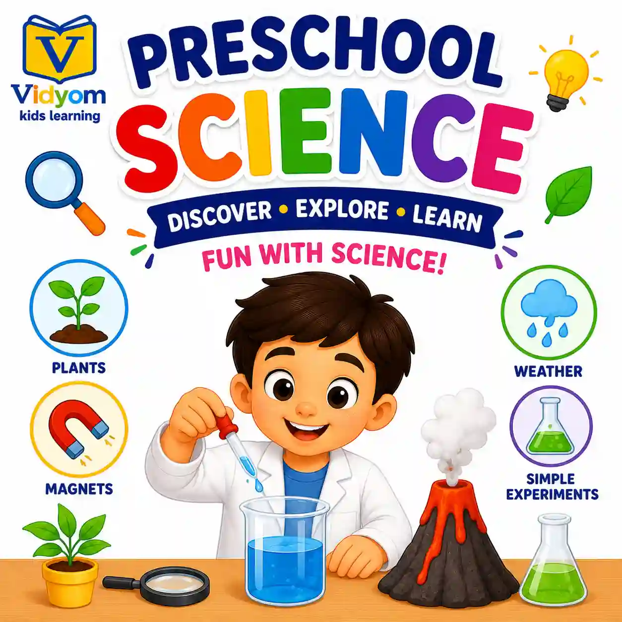 Preschool science questions and quiz activities for young children