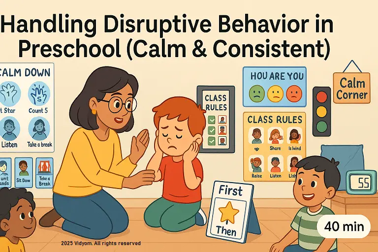 Handling Disruptive Behavior in Preschool (Calm & Consistent)