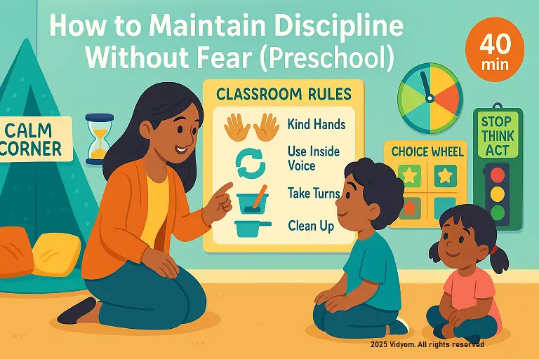 How to Maintain Discipline Without Fear (Preschool)