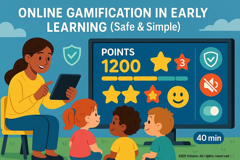 Online Gamification in Early Learning (Safe & Simple)