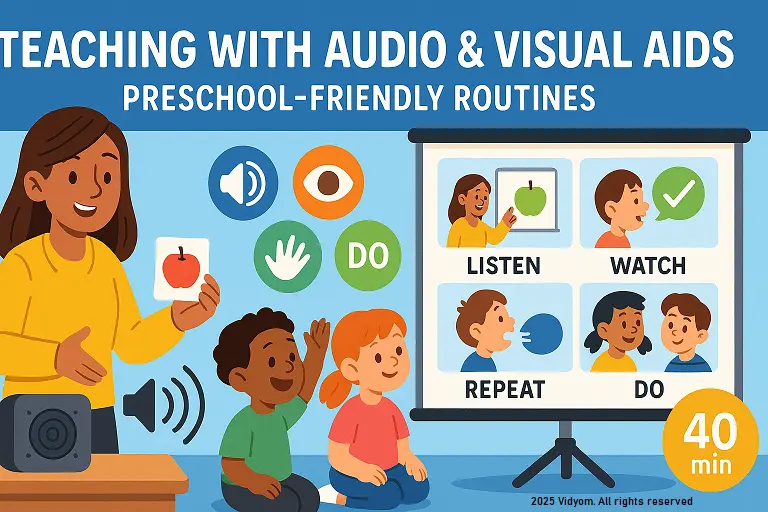 Teaching with Audio & Visual Aids (Preschool-Friendly Routines)