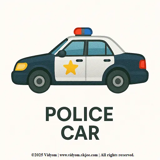 Police car for kids
