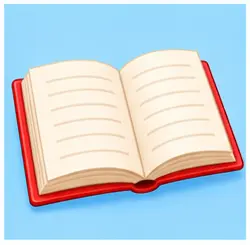 Open book for reading