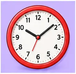 Wall clock showing time