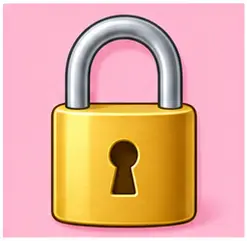 Lock used to keep something closed
