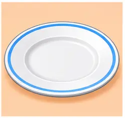 Plate with food