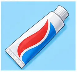 Tube of toothpaste