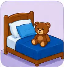 Bedroom vocabulary for kids