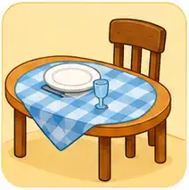 Dining room vocabulary for kids