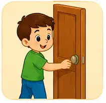Home verbs vocabulary for kids