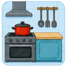 Kitchen vocabulary for kids