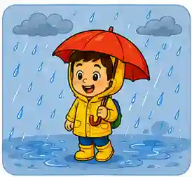 Rainy day vocabulary for kids