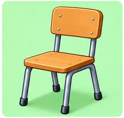 School chair for school vocabulary for kids
