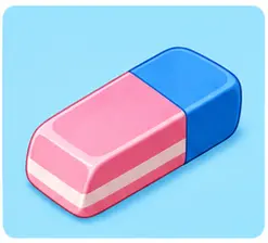 Eraser picture for school supplies vocabulary for kids