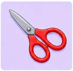 Scissors illustration for school supplies vocabulary for kids