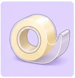 Sticky tape used for school craft work