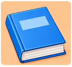 Textbook illustration for school supplies vocabulary for kids