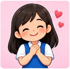 Child saying thank you for teacher rules vocabulary for kids