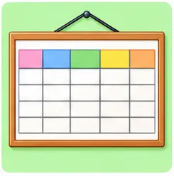 School timetable showing class times
