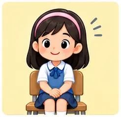 Child waiting for a turn for teacher rules vocabulary for kids