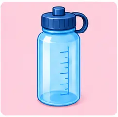 Water bottle for school supplies vocabulary for kids