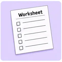 Worksheet image for school supplies vocabulary for kids