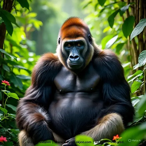 Gorilla – wild animals for kids picture and name