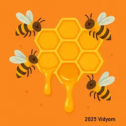 yes or no questions for kids lesson 10: Honeycomb with bees making honey