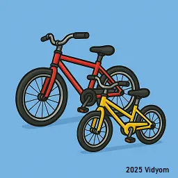 Kid riding a bicycle