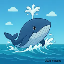 Whale in the ocean
