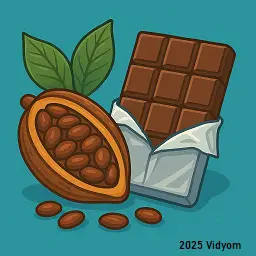 yes or no questions for kids lesson 4: Cocoa beans and chocolate bar