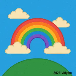 yes or no questions for kids lesson 8: Colorful rainbow in the sky