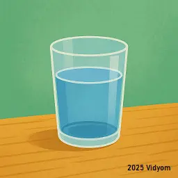 Glass of water on a table