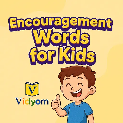 Encouragement Words for Kids – Lesson 1 Banner