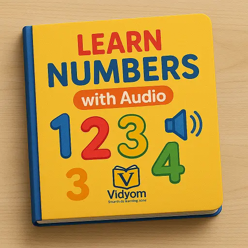 Learn Numbers with Audio – 1234 learning book for kids by Vidyom