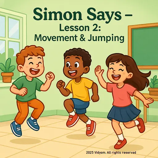 Simon Says movement and jumping for kids