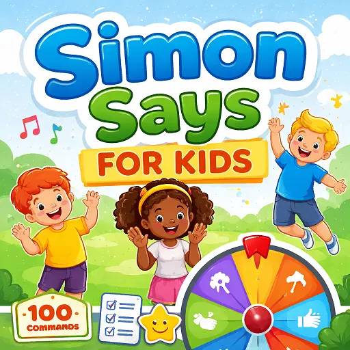 Simon Says for kids tag banner