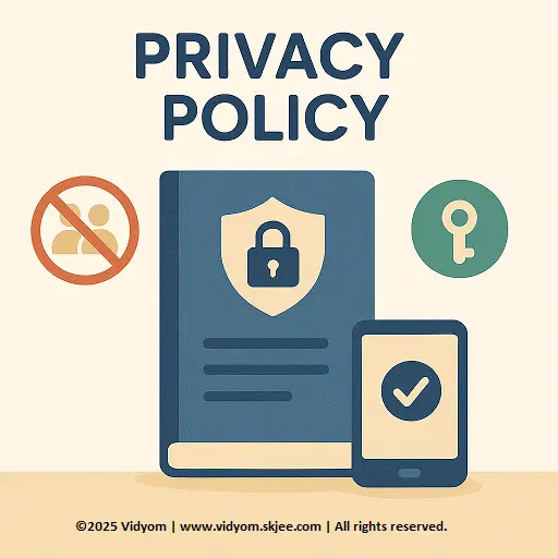 privacy policy hero image for Vidyom kids learning website