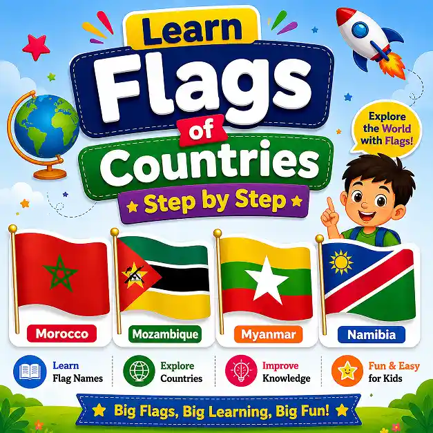 Learn Flags of Countries Step by Step